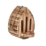Butterfly House with Feeding Tray Outdoor Shelter Rustic for Patio