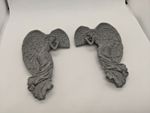 Pair of Over Door Angels Ornament Decor Sculpture Miniature Figurine Gift UK 