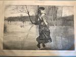 1871 RARE EVERY SATURDAY NEWSPAPER ~ WINSLOW HOMER “CUTTING A FIGURE”