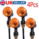 4x Motorcycle Indicators Bike Motorbike Turn Signal Light Bullet Bulb Universal