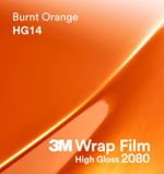 3M 2080 HG14 HIGH GLOSS BURNT ORANGE VINYL WRAP / NEXT DAY DELIVERY