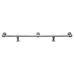 Bar/Kitchen Foot Rail Made From Industrial Silver Key Clamp Iron Pipe Fittings!