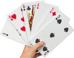 Giant Jumbo Foam Playing Cards 52 Pack 18cm x 10cm Large Party Game Deck Poker
