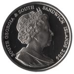 2006 South Georgia £2 – Silver Proof – E&P Wedding