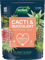 Westland Cacti & Succulent Potting Compost Mix Enriched with Seramis 4L