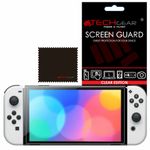 TECHGEAR Clear Screen Protector Guard Covers for Nintendo Switch OLED (2021)