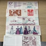 GB Stamp Booklets Folded Multi Values. X5. MNH. Complete.