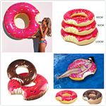 Inflatable Donut/Glitter Swim Ring Swimming Pool Float Lounger Beach Ring Float