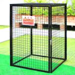 Gas Cylinder Safety Cage Security Powder Coated Galvanised Steel Mesh Lockable