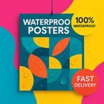 Waterproof Poster Printing A4 to A0 | Tearproof PVC | Free UK Delivery