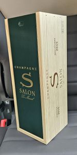 Salon Le Mensili Champagne Empty Wooden Box Vintage 2015 750 Ml