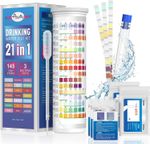 21 in 1 Drinking Water Test Kit 125 Strips, Tap & Well Water, pH Hardness