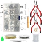Jewellery Necklace Making Findings Kit DIY Wire Pliers Set Starter Tools Repair