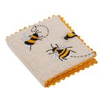 HobbyGift Needle Case: Embroidered: Bee - Haberdashery Sewing Gift