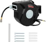 Hose Reel 20m+2m Retractable Air Compressor Line Garden Outrdoor Workshop