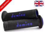 Domino Road & Race Black Blue A010 Full Diamond Grips To Fit Road Bikes Open