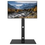 BONTEC TV Floor Stand for 30-70 Inch LED LCD OLED Flat Curved TVs, Height Adjust