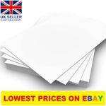 White Card Thick Matt Paper Sheets A2 A3 A4 A5 A6 Printer Copier 120gsm - 300gsm