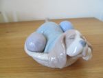 Nao By Lladro Porcelain Figurine "Dozing Doggy" Dog 1406 Hand Made 2001