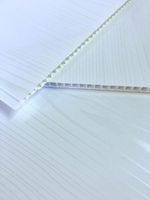 10 White Ash Gloss Bathroom Ceiling Panels Shower Wall Cladding PVC Kitchen 