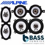 1000 Watts Door Dash+Rear 3 Way Speaker Upgrade Kit Fits VW Golf MK2 II 1983-92