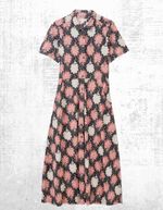 Ex White Stuff Women’s Short Sleeve Shirt Dress Jersey Pink Floral Mix (Defect)