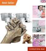 3D Hand Casting Kit Couple Bronze Paint