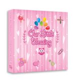 Photo Album for New Baby Girl Design Holds 208 Photo's 4x6 Memo Photo Album