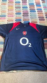 Arsenal Nike Training Shirt 2005 Vintage Football Jersey XL Navy Red Authentic