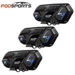 1/2/3x M1-S Pro Motorcycle Intercom Helmet Bluetooth Headset 2000M for 10 Riders