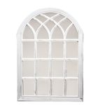 Arched Garden Mirror for Gardens Distressed 50. 78. X White