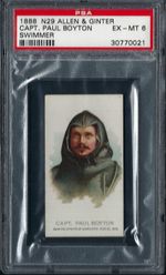 N29 ALLEN & GINTER WORLD'S CHAMPIONS 2ND - CT PAUL BOYTON, SWIMMER - PSA 6 EX-MT