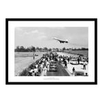 Concorde's First UK Flight Watched by Crowd 1969 Photo Memorabilia (553)