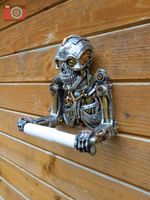 ROBOT TOILET ROLL HOLDER, STEAMPUNK, TERMINATOR. Humanoid Helper. Great Design