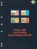 $13.30 Scott Value - 1985 KENYA Wildlife African Zebras CV MNH NH UMM
