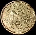 Gibraltar One Pound 1995 AA Die Elizabeth II National Day Coin WCA C166