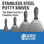 ARD Decor Stainless Steel Putty Knife Set – 4 Sizes
