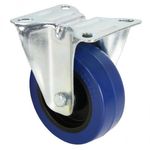 Fixed Castor type B - Blue Wheel 100mm 