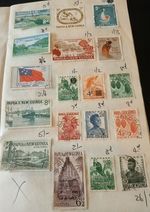 KGV1 & QEII Stamps New Zealnd And Territories  In Old Club Sales Book