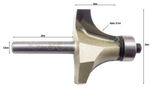 Cuttools 1/4" Shank Round Over Router Bit 12.7mm Radius Woodworking Cutter