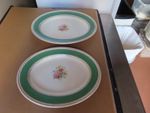 Vintage Two Serving Platters Ducal Oval Crown Ware Matching