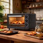 25L Mini Oven 1500W Countertop Electric Toaster Oven with Adjustable Temp Timer