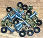 10 PACK M6 CAGE NUTS BOLTS WASHERS FOR 19" RACK MOUNT DATA CABINETS 15mm THREAD