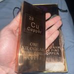 1KG COPPER BULLION BAR .999% PURITY COPPER FAST FREE UK POSTAGE INVEST NOW 
