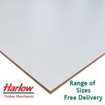 White Faced MDF Board 3mm Furniture Back Cabinet Kitchen Panel Wardrobe Sheet