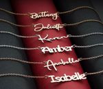 Customised Name Pendant 925 Silver Name Necklace  • Jewellery Gift For Her • Col