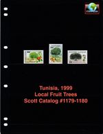 $4.00 Scott Value - 1999 TUNISIA Fruit Trees North Africa scarcer CV MNH NH UMM