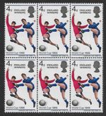 1966 WORLD CUP ENGLAND WINNERS BLOCK OF 6 SUPERB UNMOUNTED MINT POSTFREE UK