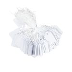 Price Tags plain oblong shape Strung Price Labels Tie On Tags Pk of 100