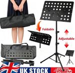 MUSIC STAND HEAVY DUTY ORCHESTRAL FOLDING ADJUSTABLE SHEET STAND TRIPOD BASE